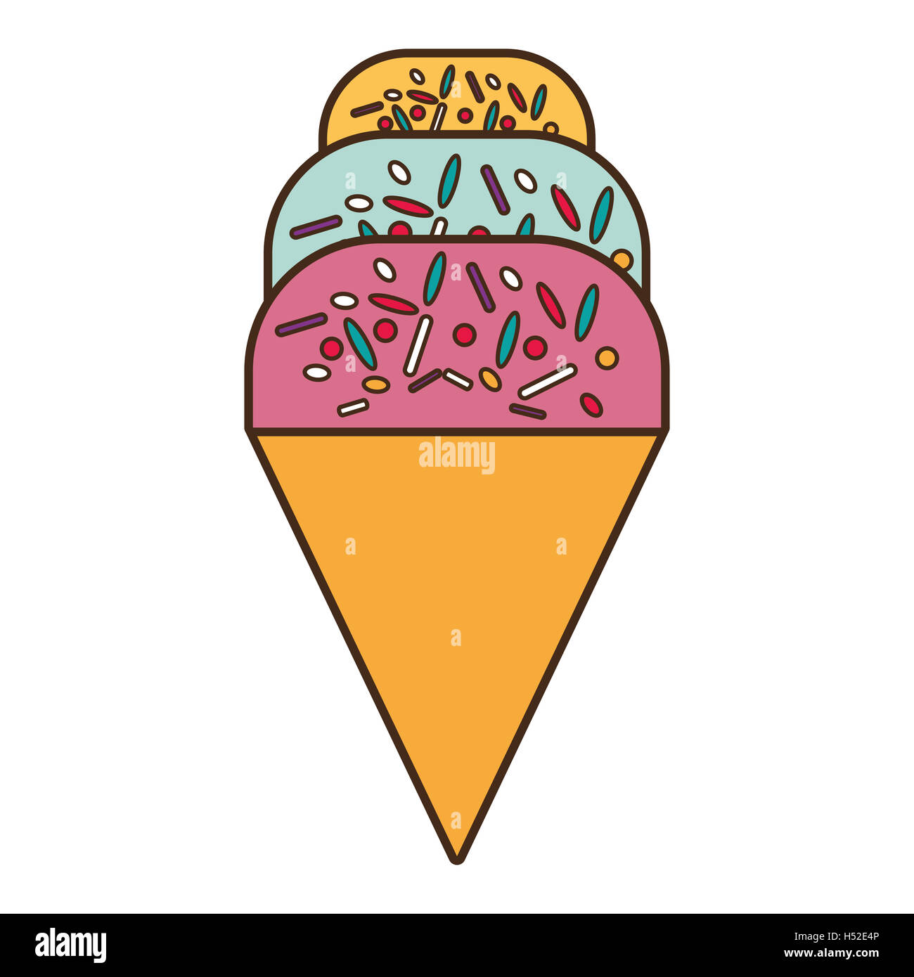 delicious sweet ice cream vector illustration design Stock Photo - Alamy