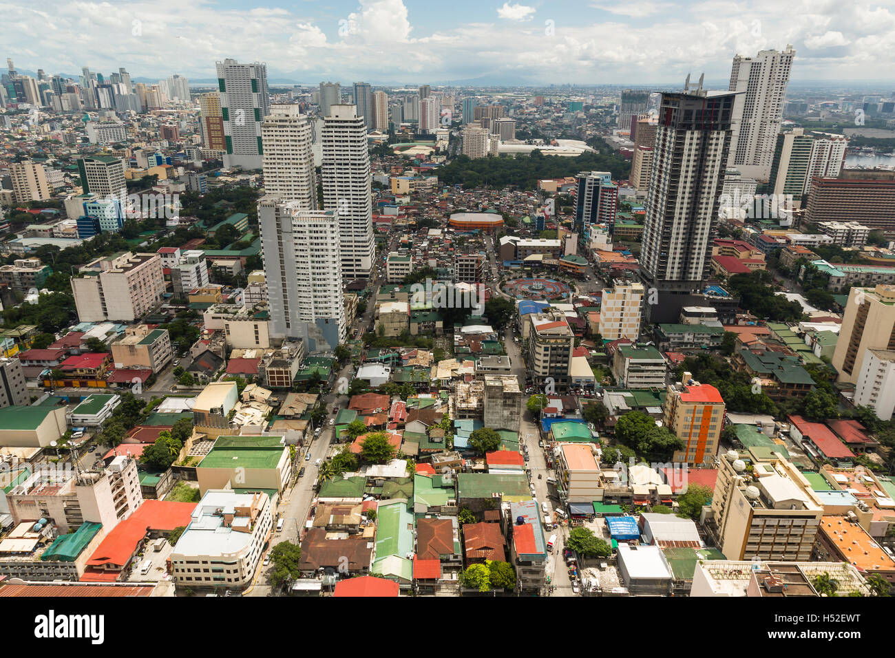 Manila, Philippines. September 2016. View of the neighborhood of Malate in the Philippines capital city. Stock Photo