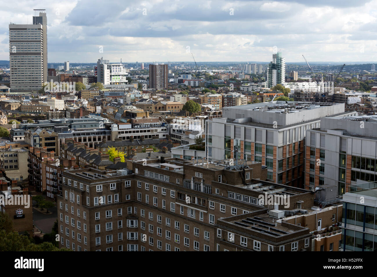A view of south London from the Tate Modern Switch House viewing terrace, London, UK Stock Photo
