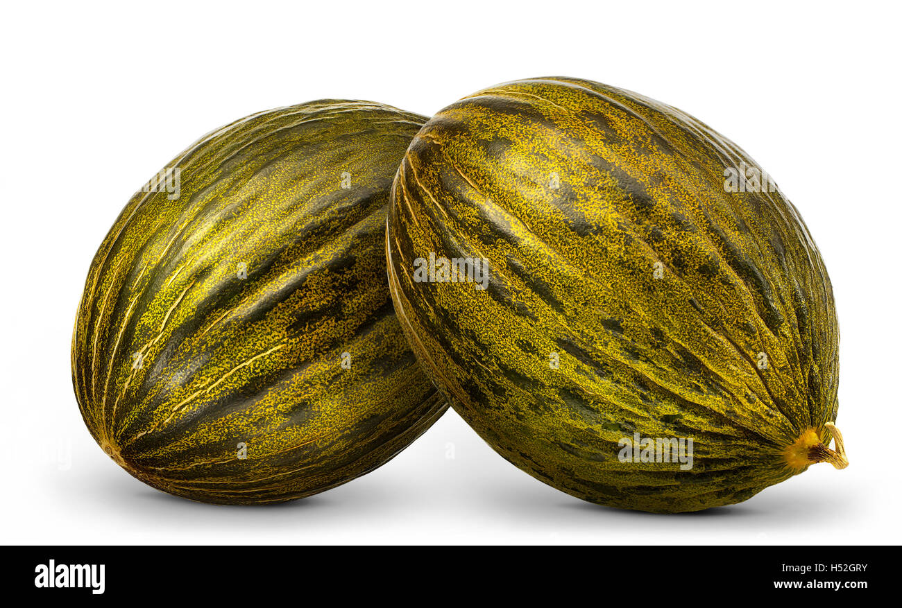 Group of melons isolated on white background Stock Photo Alamy
