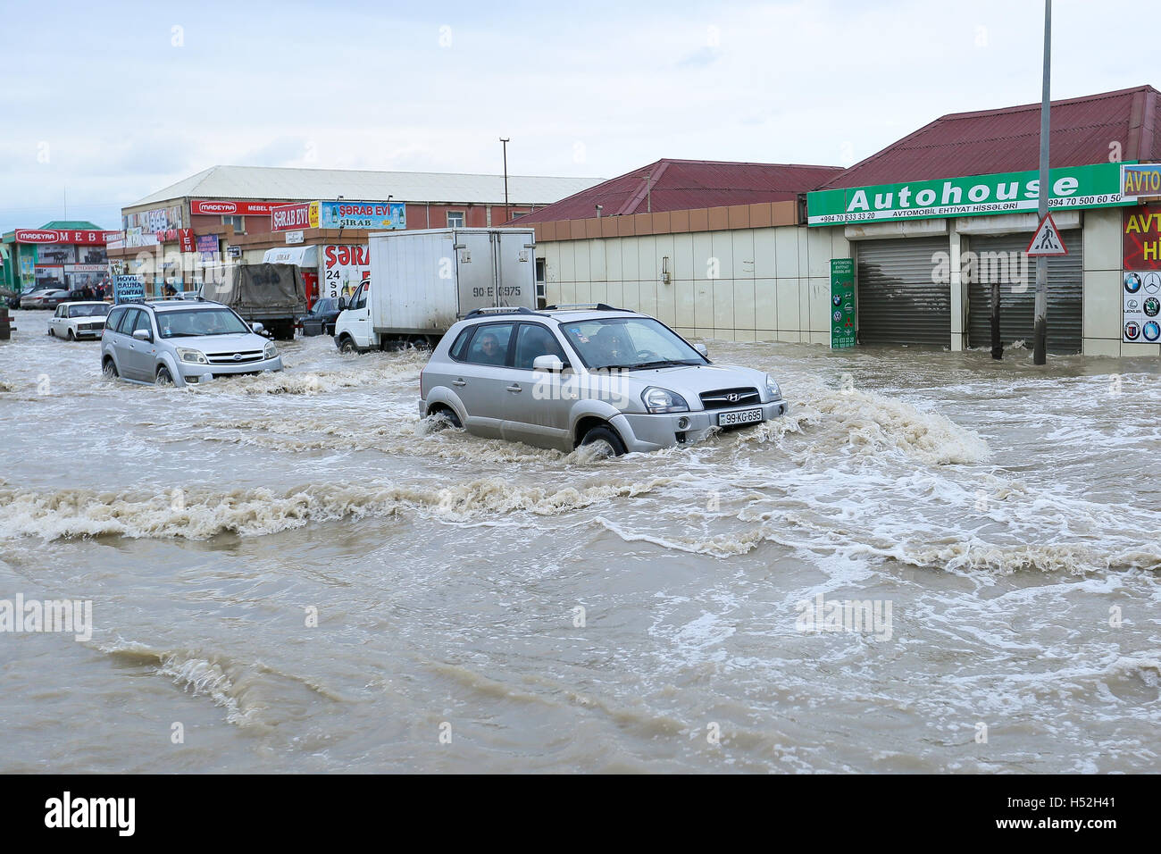 Baku, Azerbaijan. 18th Oct, 2016. On the night October 17 Binagadi