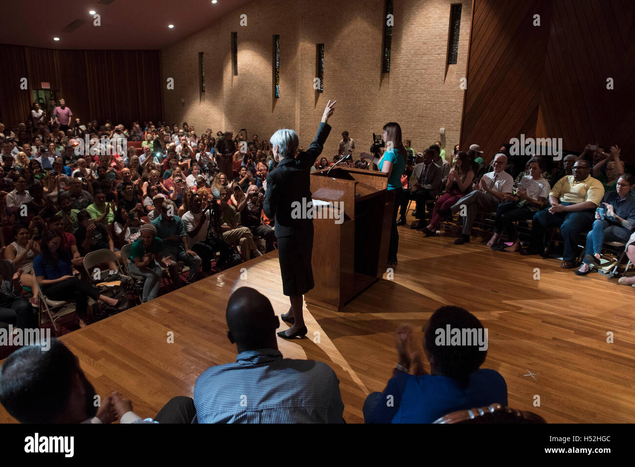 Green Party presidential candidate Jill Stein campaigns at Huston
