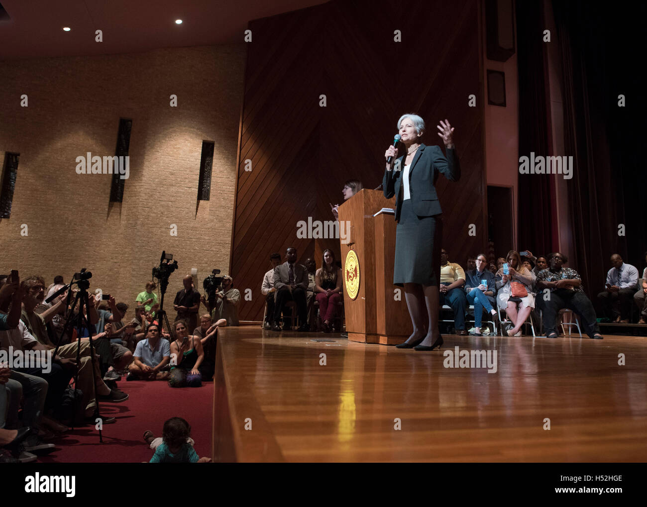 Green Party presidential candidate Jill Stein campaigns at Huston