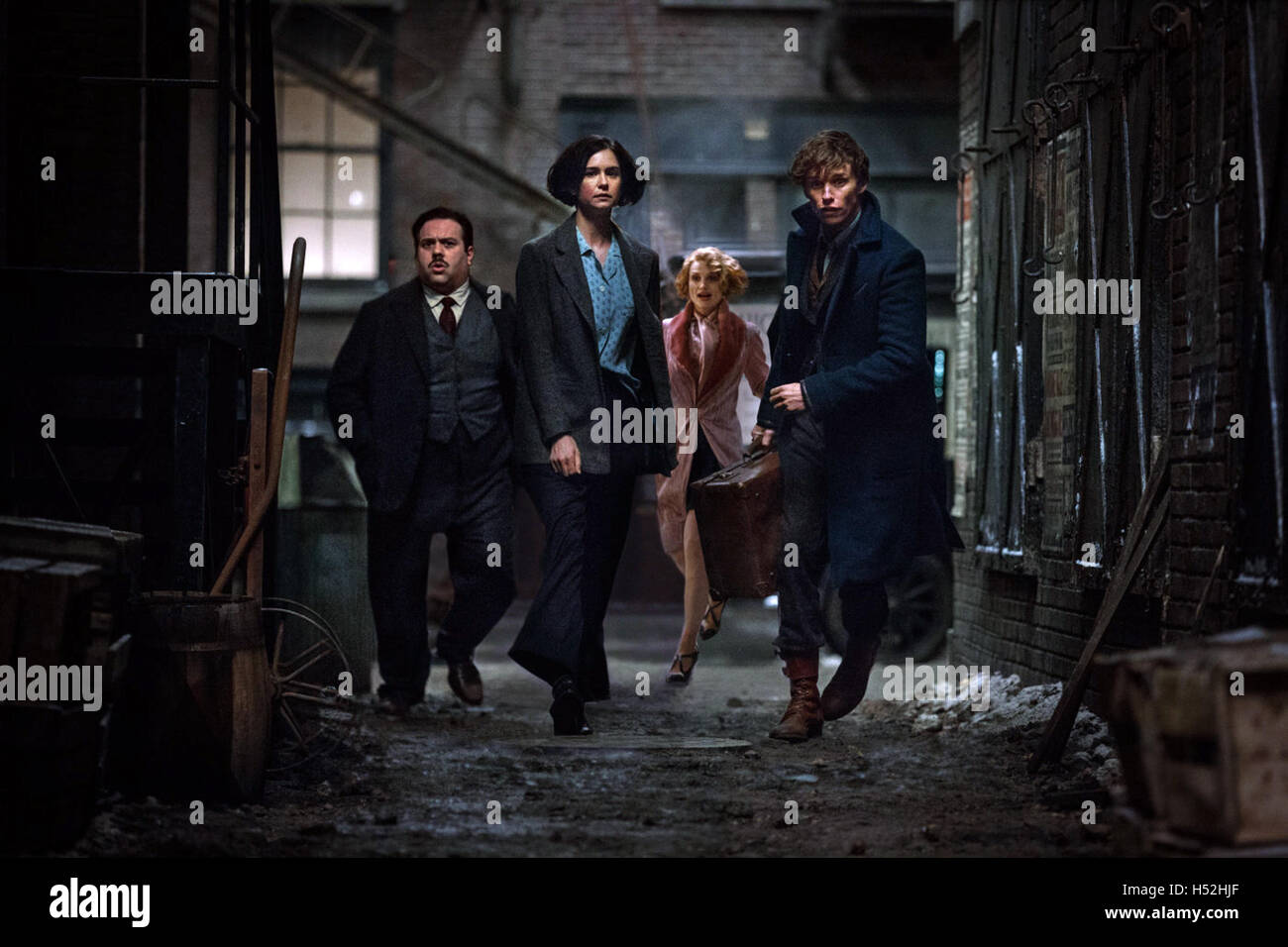 Fantastic Beasts and Where to Find Them is an upcoming British-American fantasy drama film inspired by the book of the same name by J. K. Rowling.   This photograph is for editorial use only and is the copyright of the film company and/or the photographer assigned by the film or production company and can only be reproduced by publications in conjunction with the promotion of the above Film. A Mandatory Credit to the film company is required. The Photographer should also be credited when known. Stock Photo