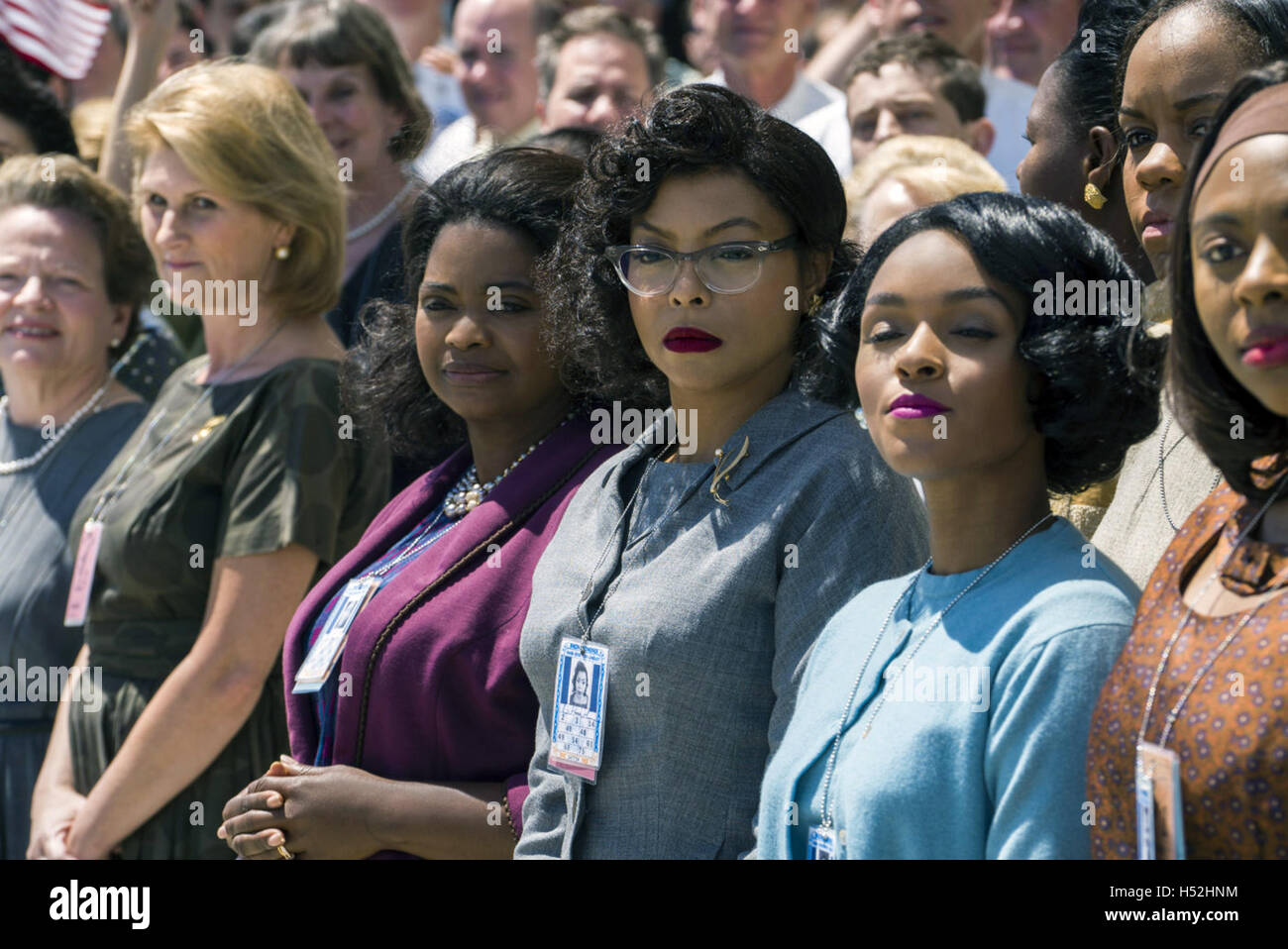 Hidden Figures is an upcoming 2016 American biographical drama film directed by Theodore Melfi from a screenplay co-written with Allison Schroeder, based on the nonfiction book of the same name by Margot Lee Shetterly.   This photograph is for editorial use only and is the copyright of the film company and/or the photographer assigned by the film or production company and can only be reproduced by publications in conjunction with the promotion of the above Film. A Mandatory Credit to the film company is required. The Photographer should also be credited when known. Stock Photo