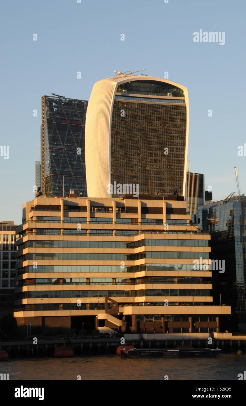 London's Walkie Talkie skyscraper and the Cheese grater Stock Photo Alamy