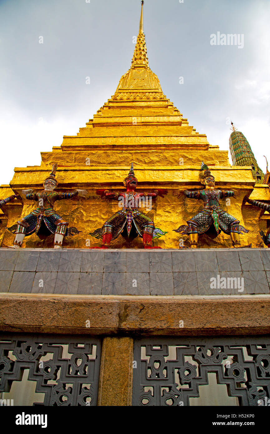 bangkok in temple thailand abstract cross colors roof wat asia sky and ...