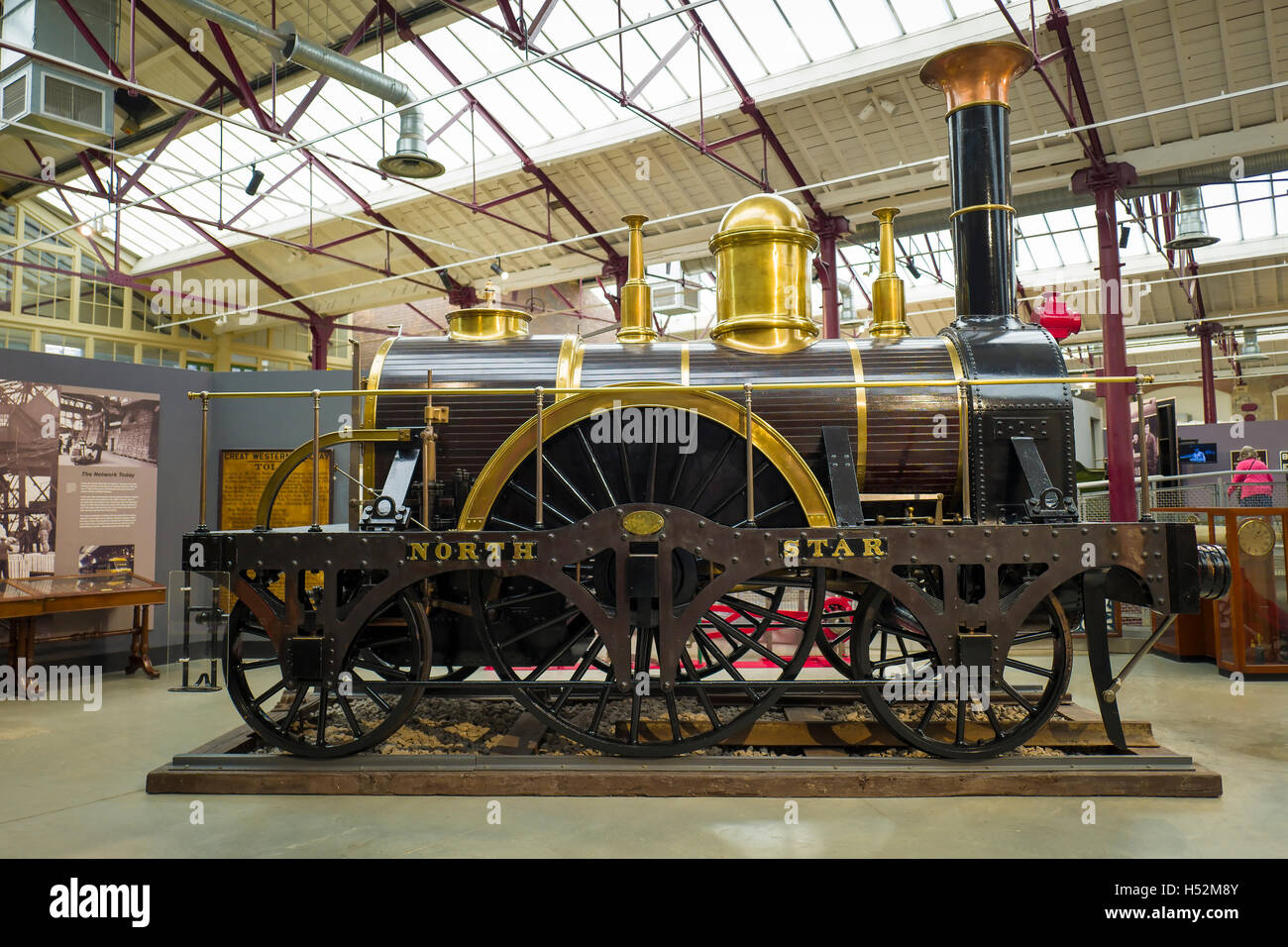 Replica of broad gauge North Star in GWR Steam museum Stock