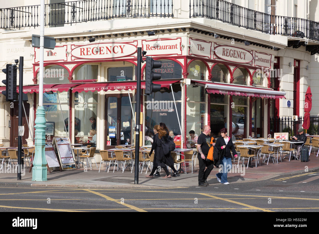 The Regency Restaurant, a seafood restaurant, Brighton, East Sussex England UK Stock Photo