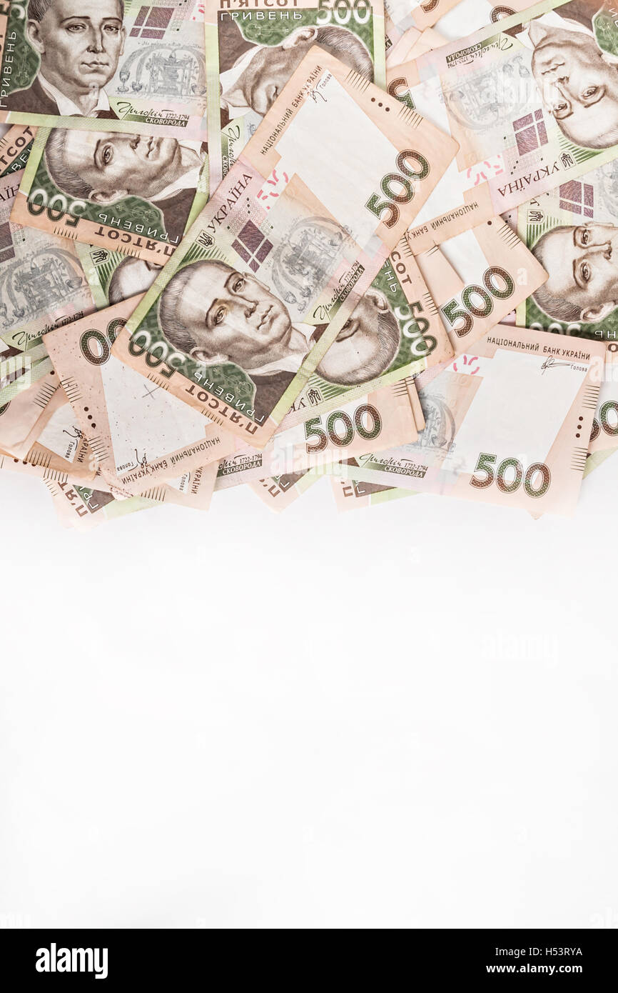 500 Ukrainian hryvnia background with space for text Stock Photo - Alamy