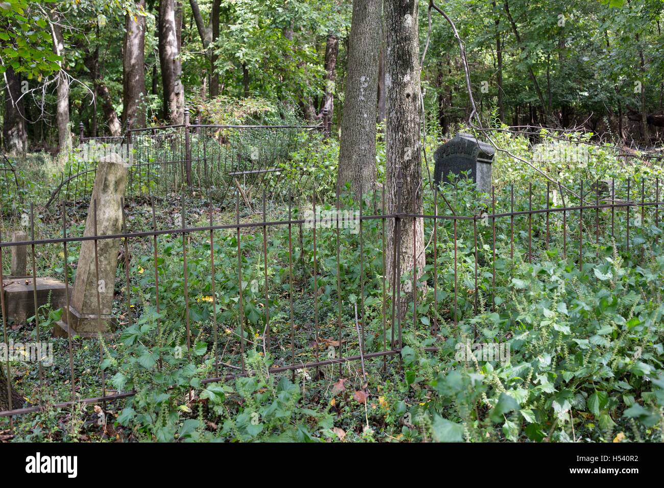 A rundown old cemetery in Fayetteville, Arkansas Stock Photo Alamy