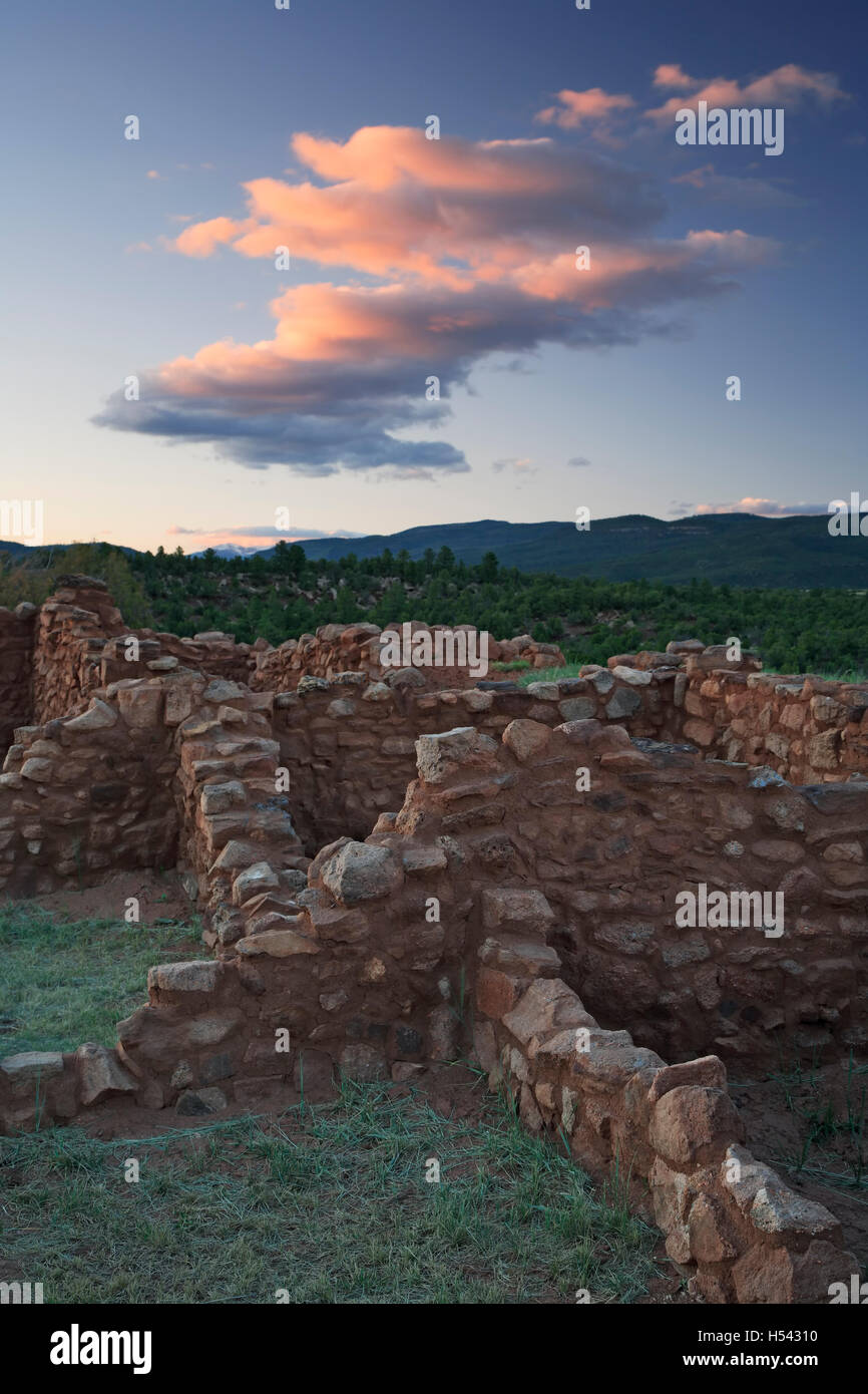Pueblo ruins, Pecos National Historical Park, Pecos, New Mexico USA