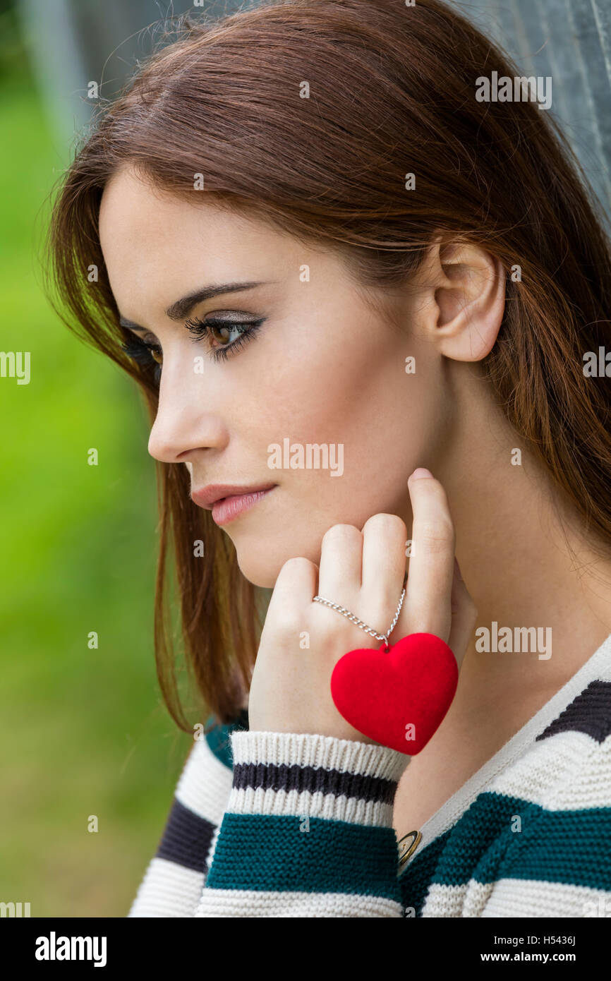 Woman Feeling Alone and Heart Broken Stock Photo - Image of looking, face:  96924872