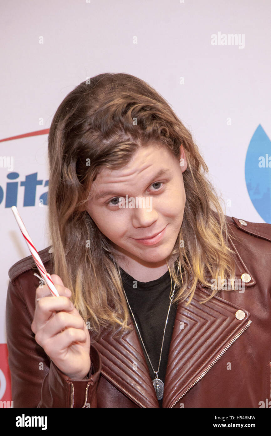 Conrad Sewell arriving on the Red Carpet for the iHeart Radio Jingle Ball at the BB&T Center, Miami, Florida on December 18, 2015 Stock Photo