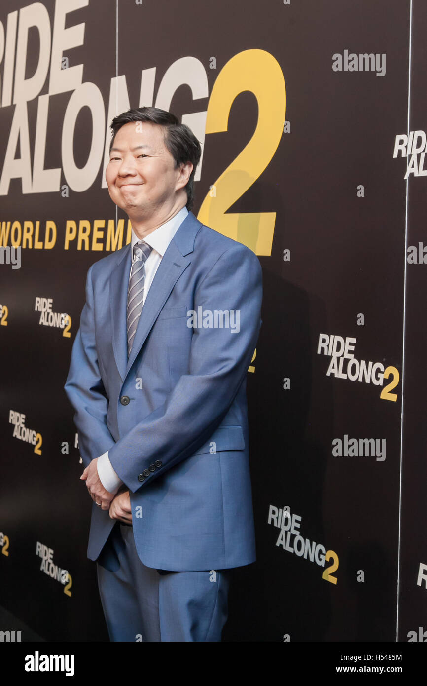 Ken Jeong arriving on the Red Carpet of Ride Along 2 World Premier