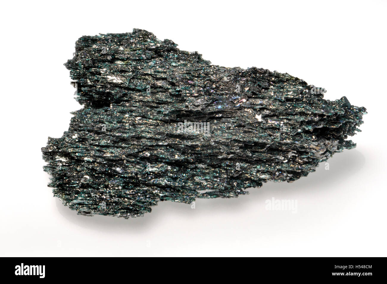 Carborundum (Silicon carbide; SiC) man-made crystal, synthesised form of Moissanite. Second hardest substance, after diamond Stock Photo