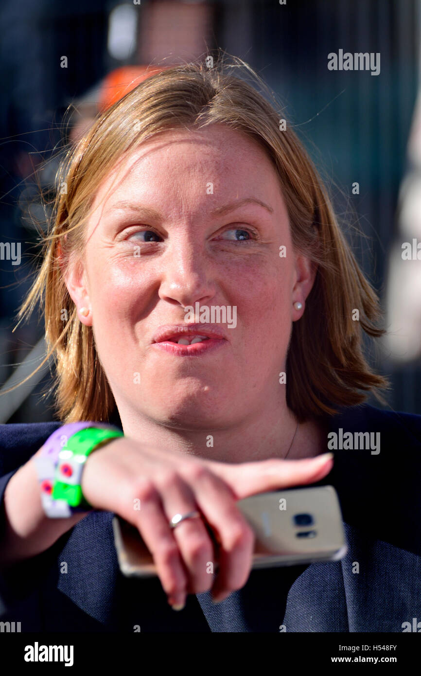 Tracey Crouch MP (Con: Chatham and Aylesford) Parliamentary Under Secretary of State for Sport, Heritage and Tourism, at the.... Stock Photo
