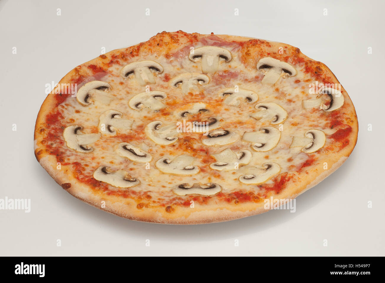 Pizza with mushrooms Stock Photo - Alamy
