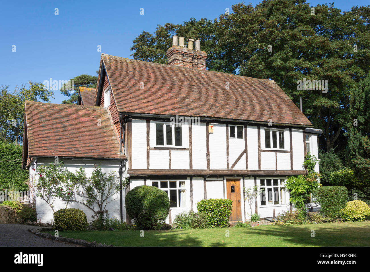 Period timberframed house, Church Lane, Bearsted, Kent, England