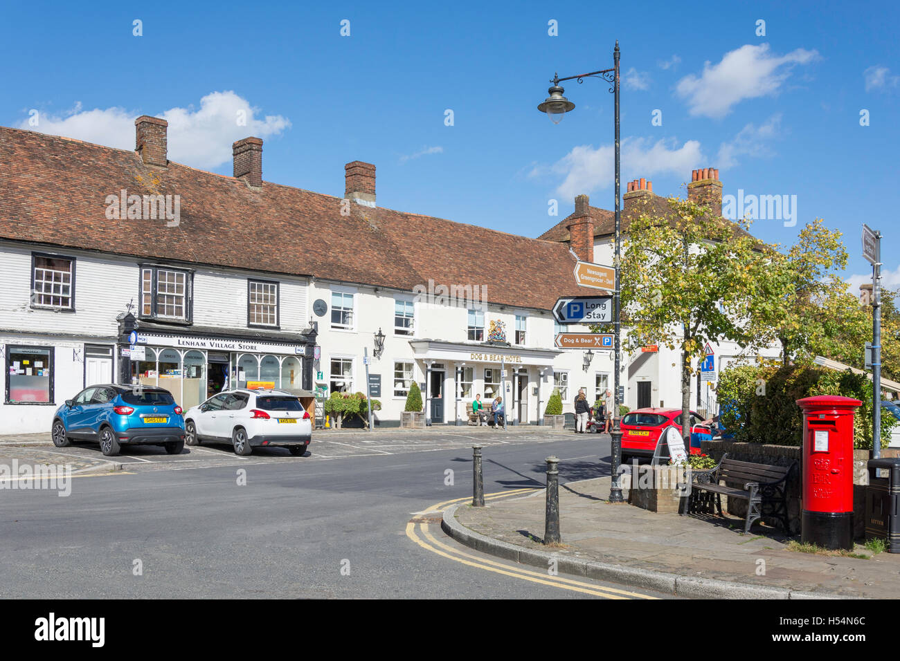 Lenham Village Store and Dog & Bear Hotel, High Street, Lenham, Kent