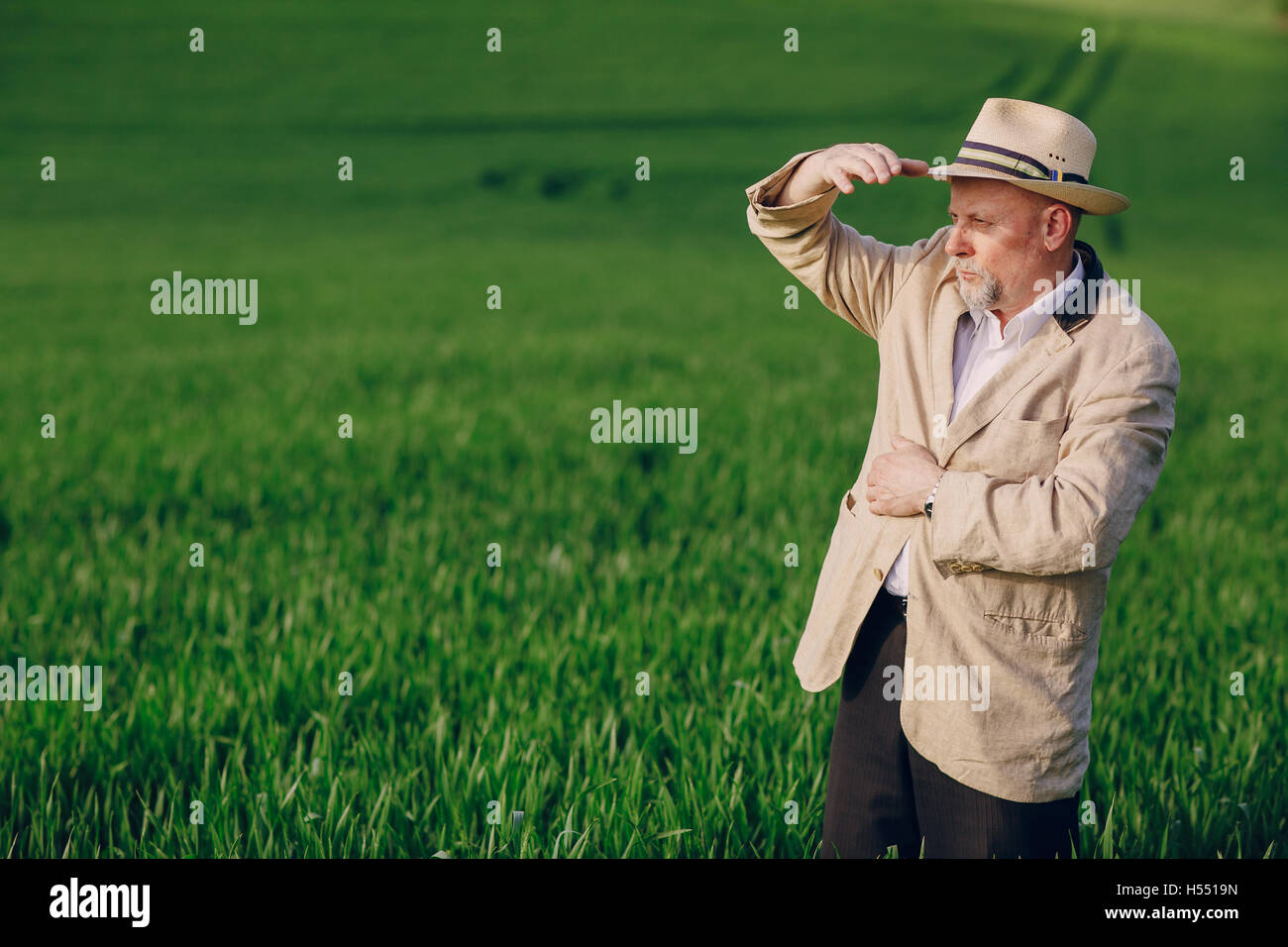 Old Man In Field