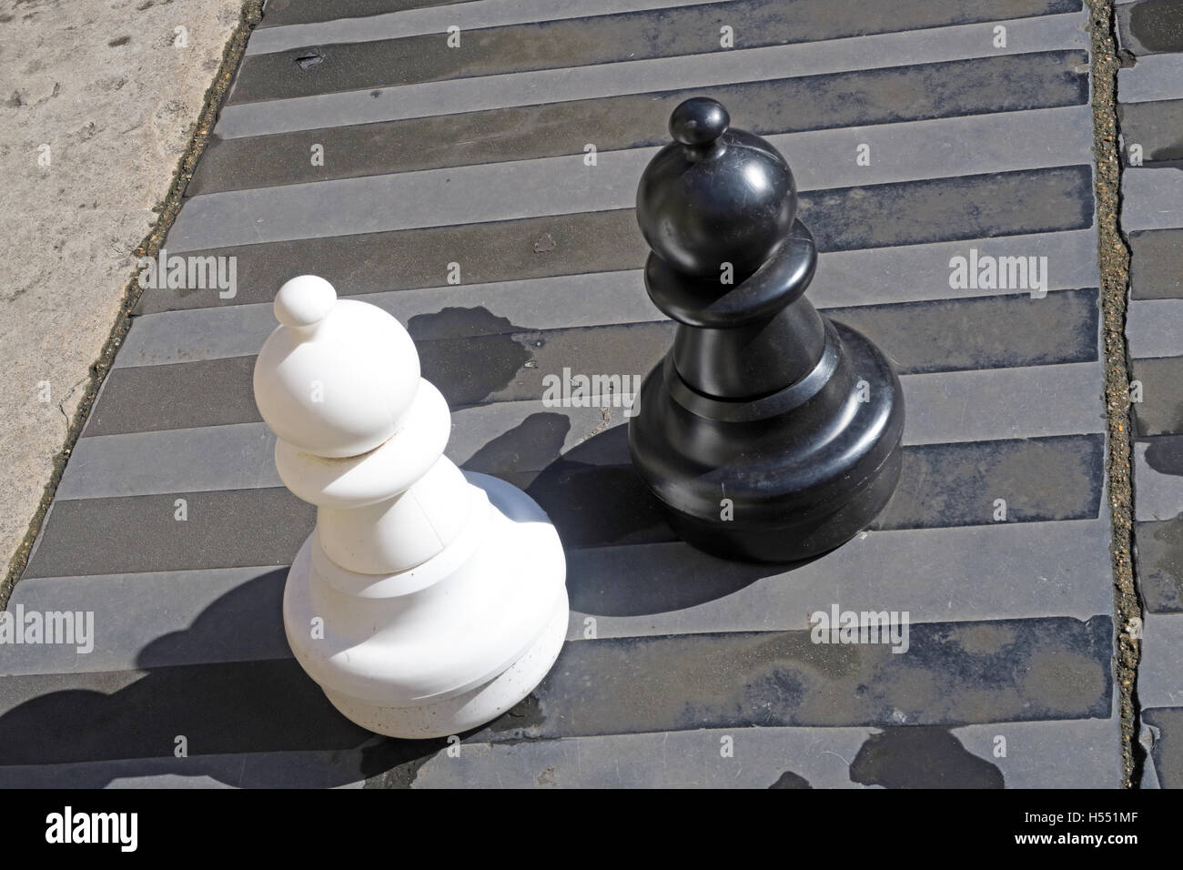 Giant Chess Pieces, London, England, UK Stock Photo