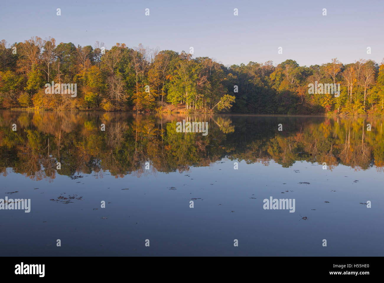 Autumn view of Lake Norman in Troutman, North Carolina Stock Photo Alamy