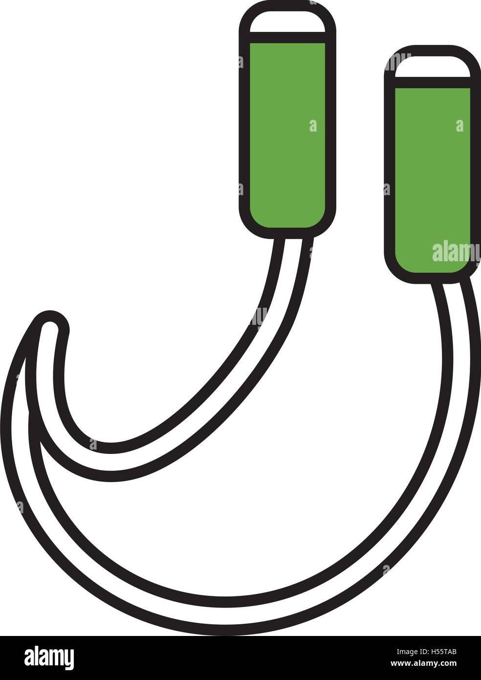 rope jump gym equipment isolated icon Stock Vector Image & Art - Alamy