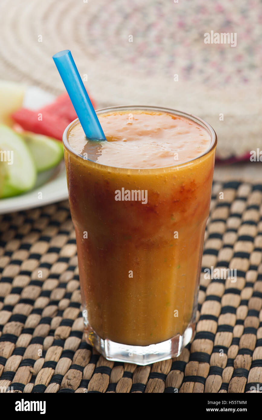 mix fruit juice Stock Photo Alamy