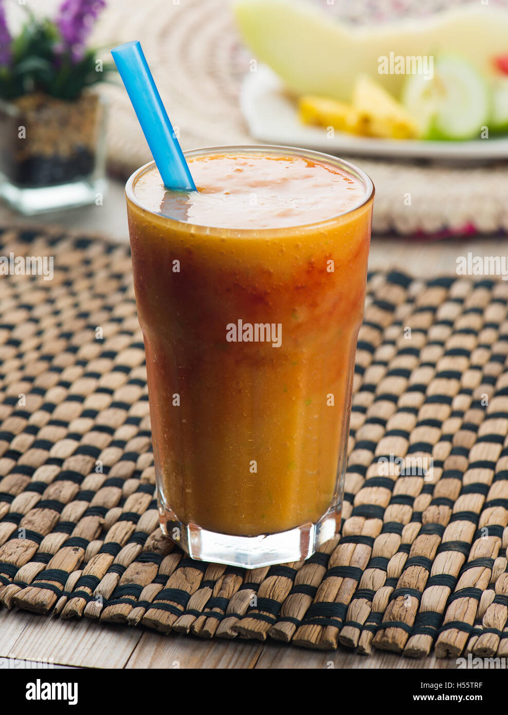 mix fruit juice Stock Photo Alamy