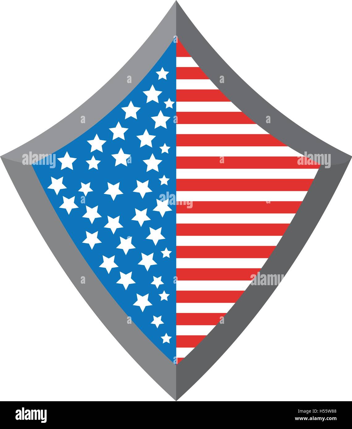 united states of america shield Stock Vector