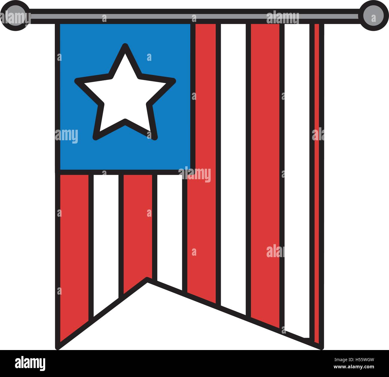 united states of america flag icon Stock Vector Image & Art - Alamy