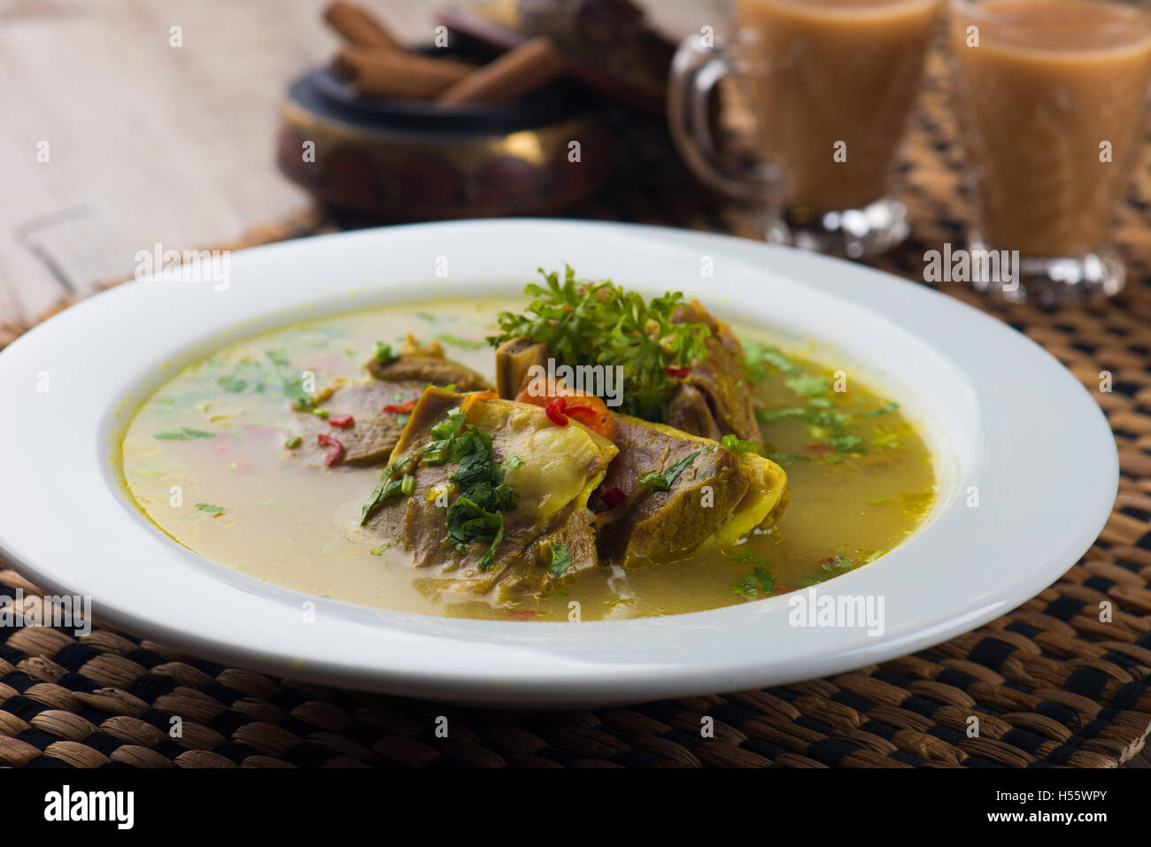 arab lamb soup Stock Photo - Alamy
