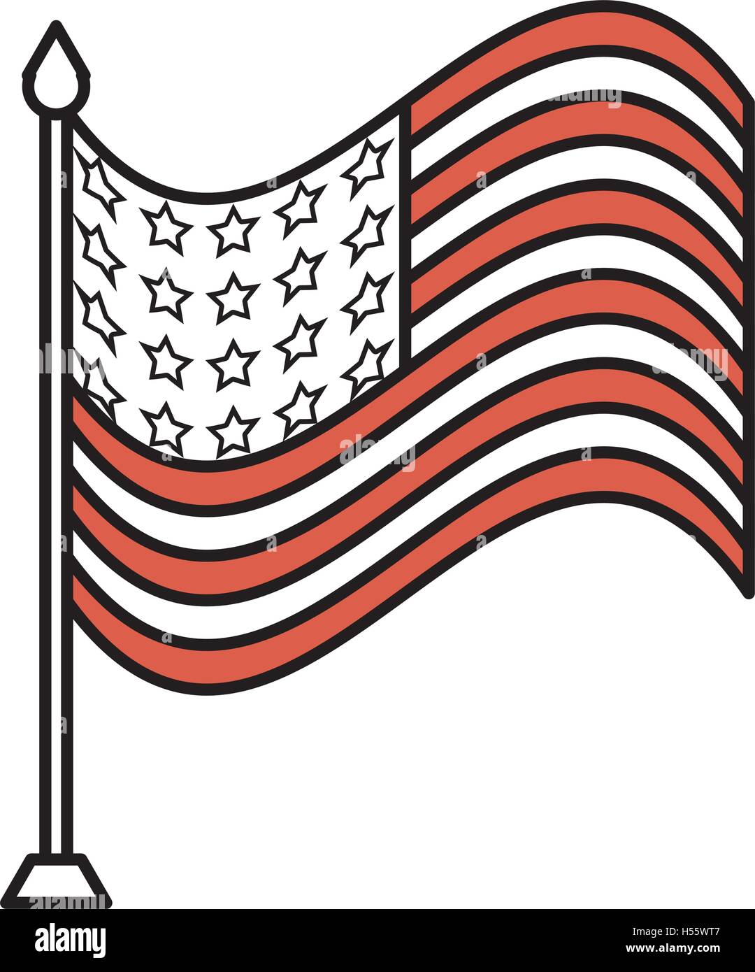 united states of america flag icon Stock Vector Image & Art - Alamy