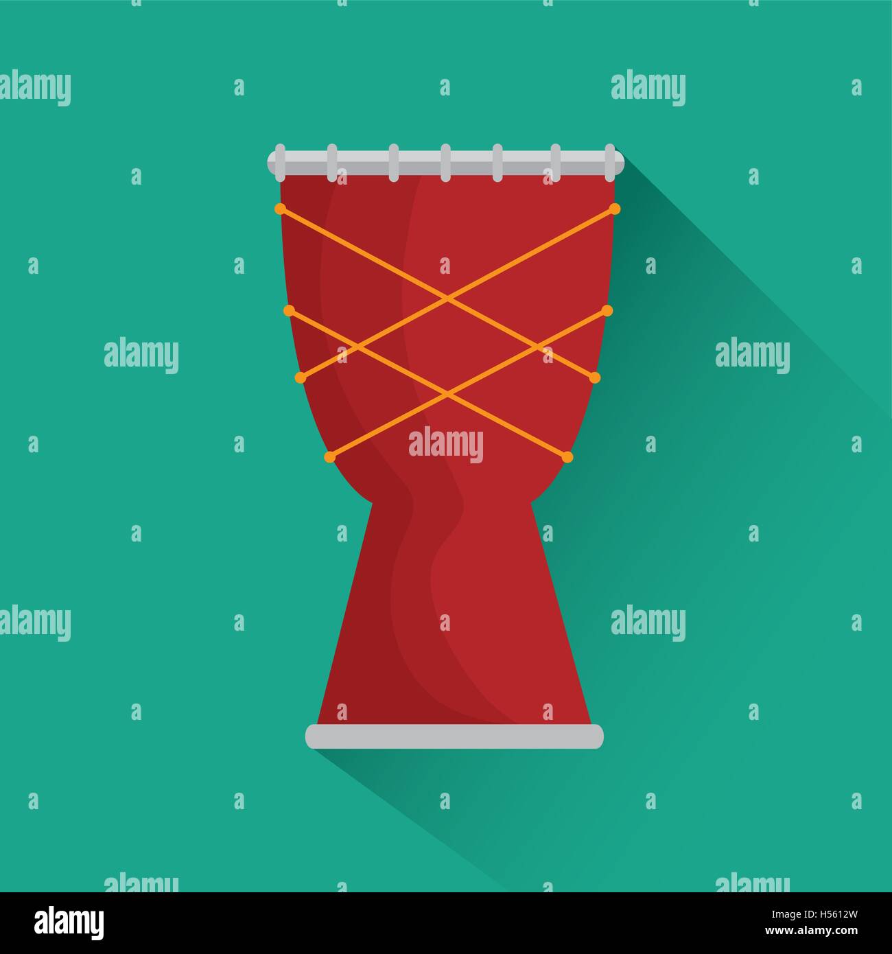 african drum music instrument festival icon Stock Vector Image & Art