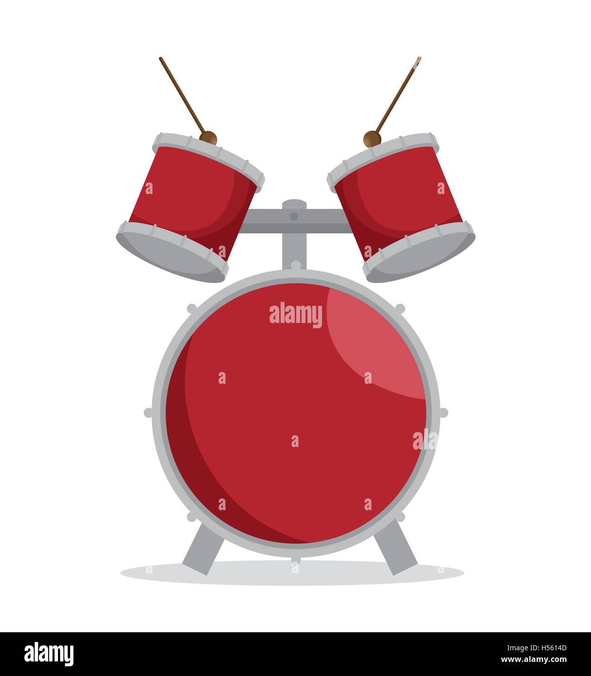 drum set music instrument design icon Stock Vector Image & Art - Alamy