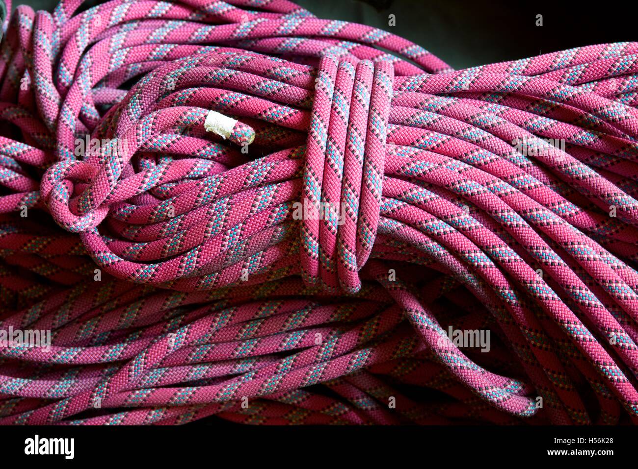 pink climbing rope