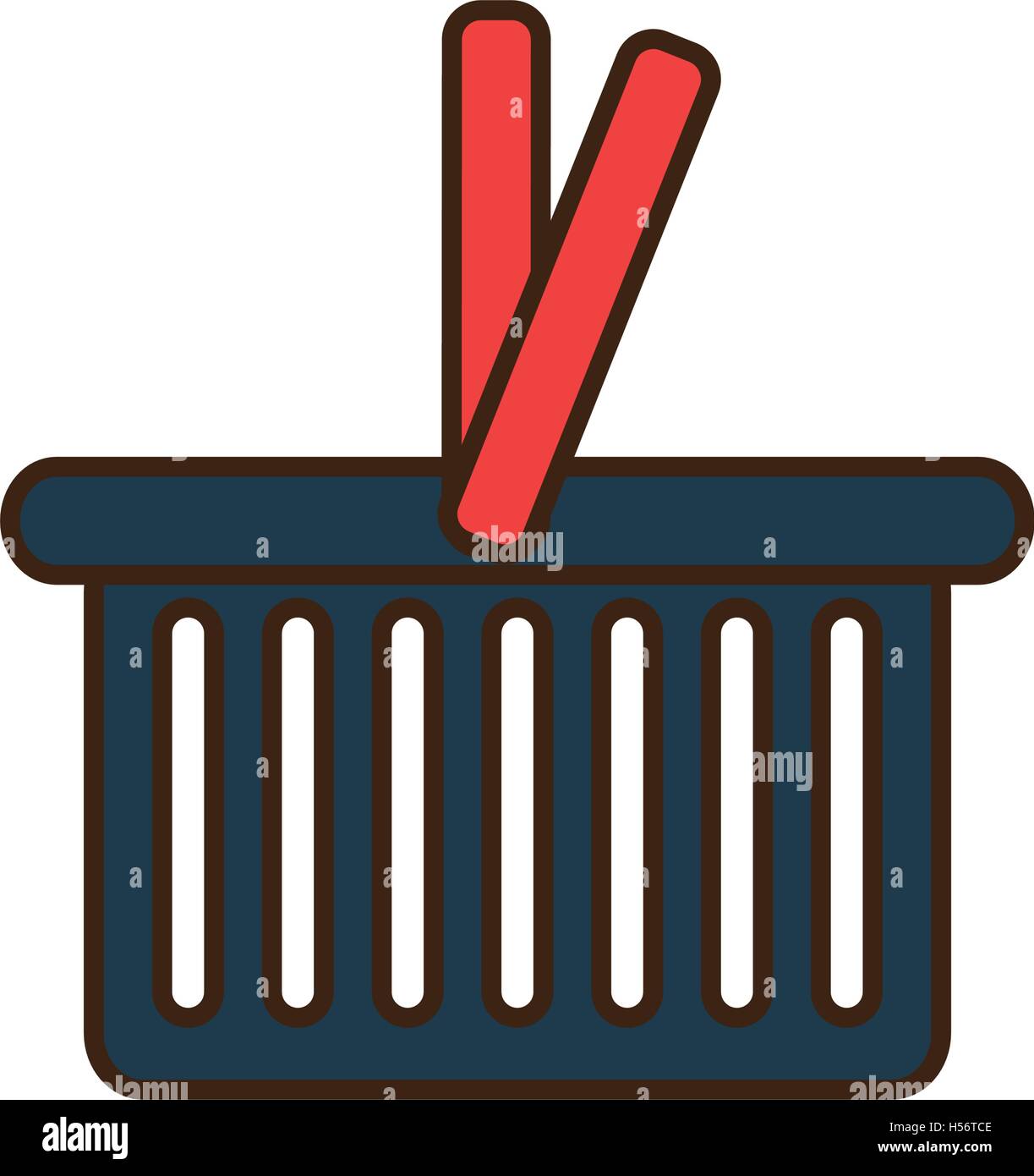 shopping basket isolated icon Stock Vector Image & Art - Alamy