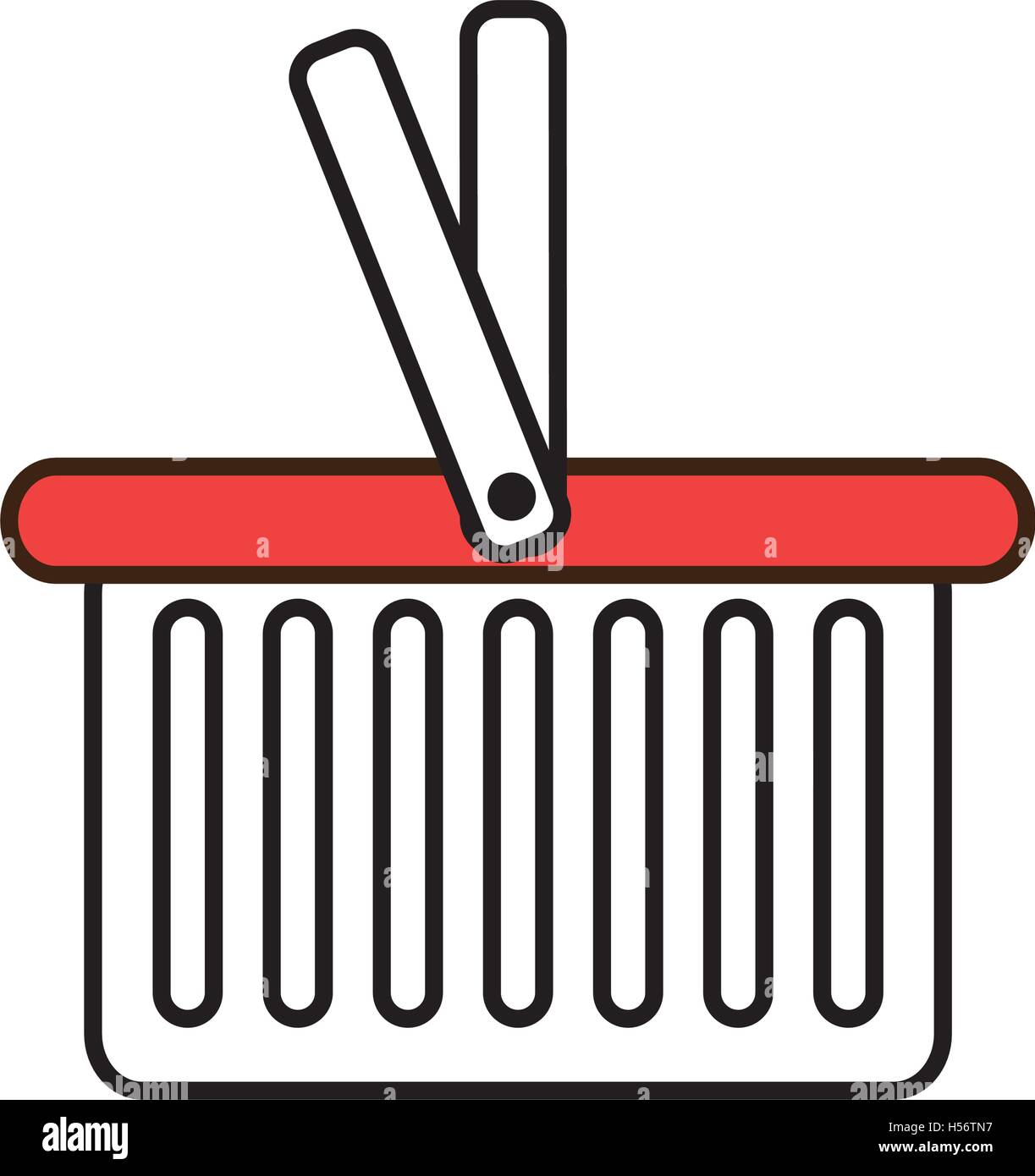 shopping basket isolated icon Stock Vector Image & Art - Alamy