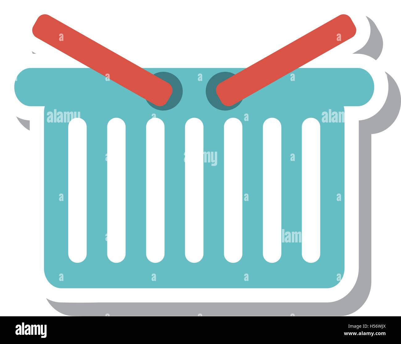 shopping basket isolated icon Stock Vector Image & Art - Alamy