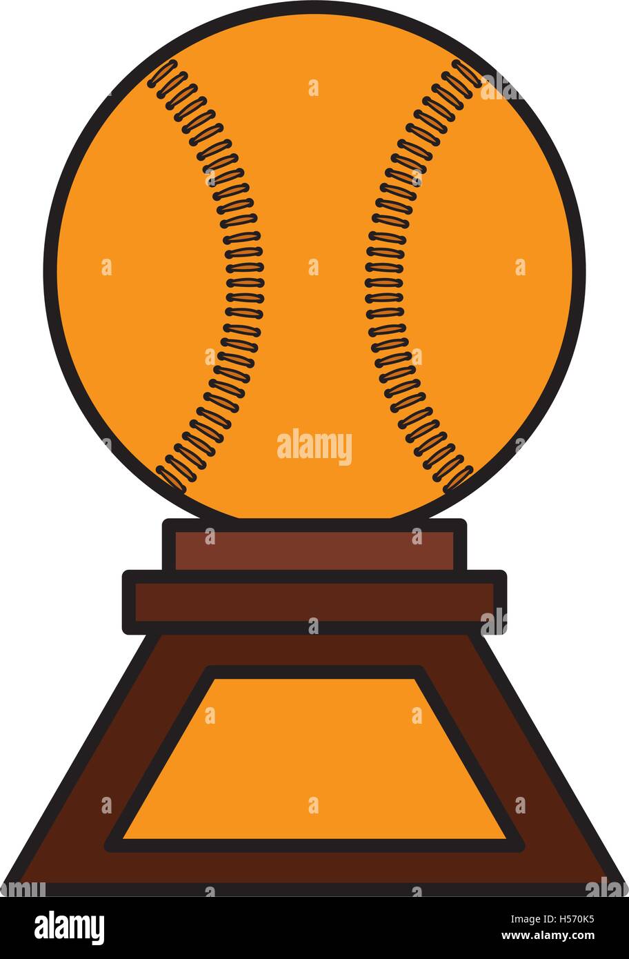 baseball trophy championship isolated icon Stock Vector Image & Art - Alamy