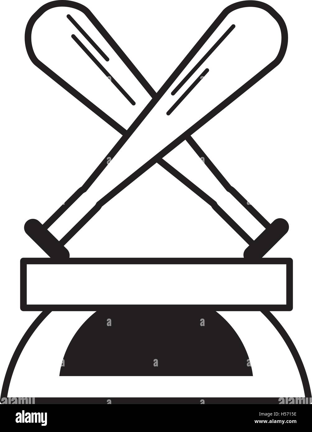 baseball trophy championship isolated icon Stock Vector Image & Art - Alamy