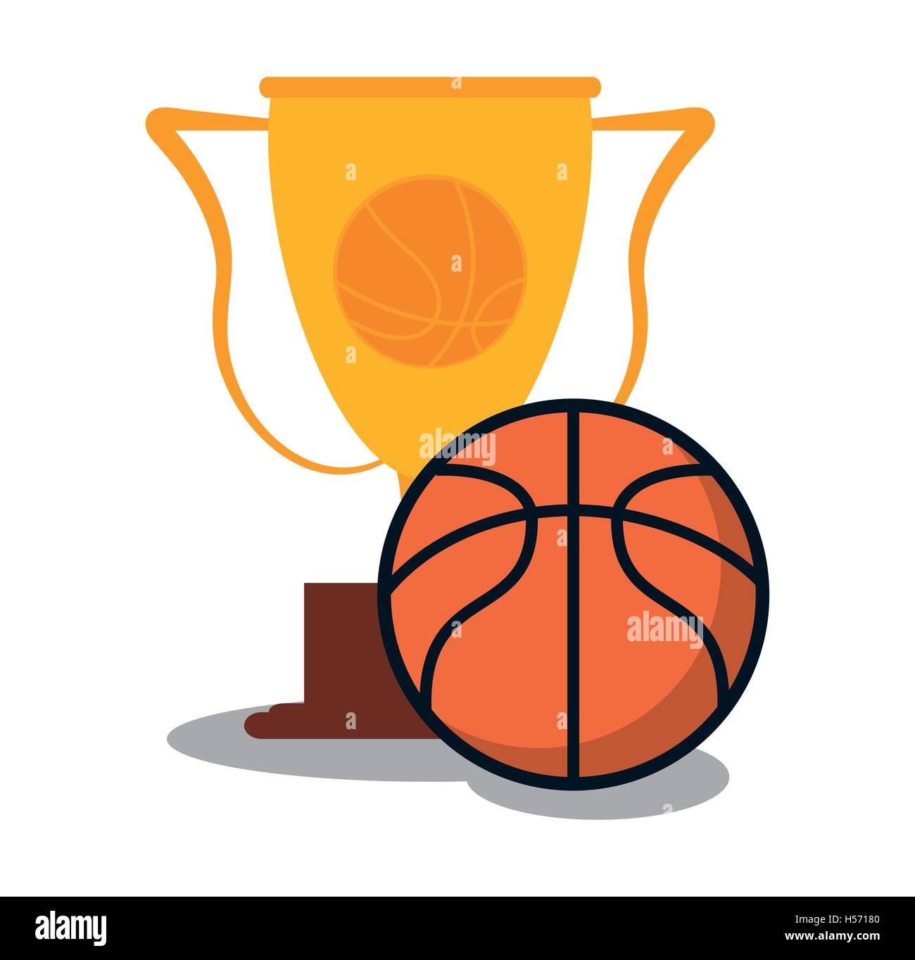 Ball and trophy of Basketball sport design Stock Vector Image & Art - Alamy