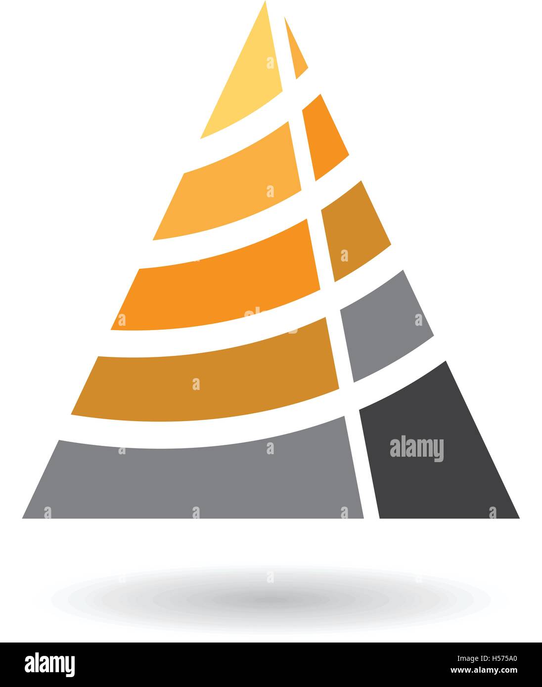 Design Concept of a Colorful Abstract Triangular Icon of Letter A ...