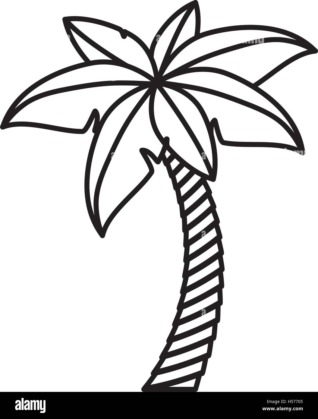 palm tropical tree isolated icon Stock Vector Image & Art - Alamy