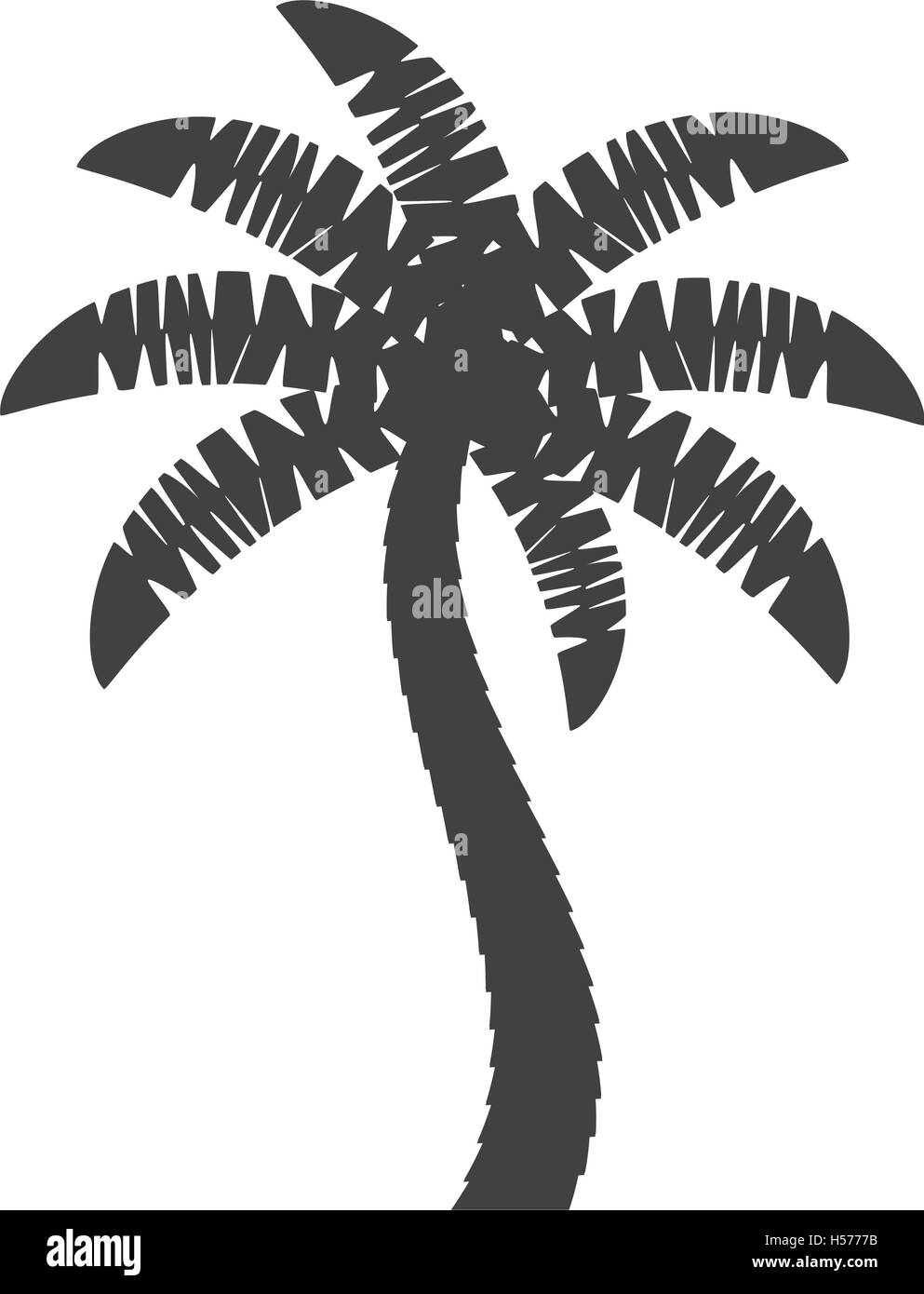 palm tropical tree isolated icon Stock Vector Image & Art - Alamy