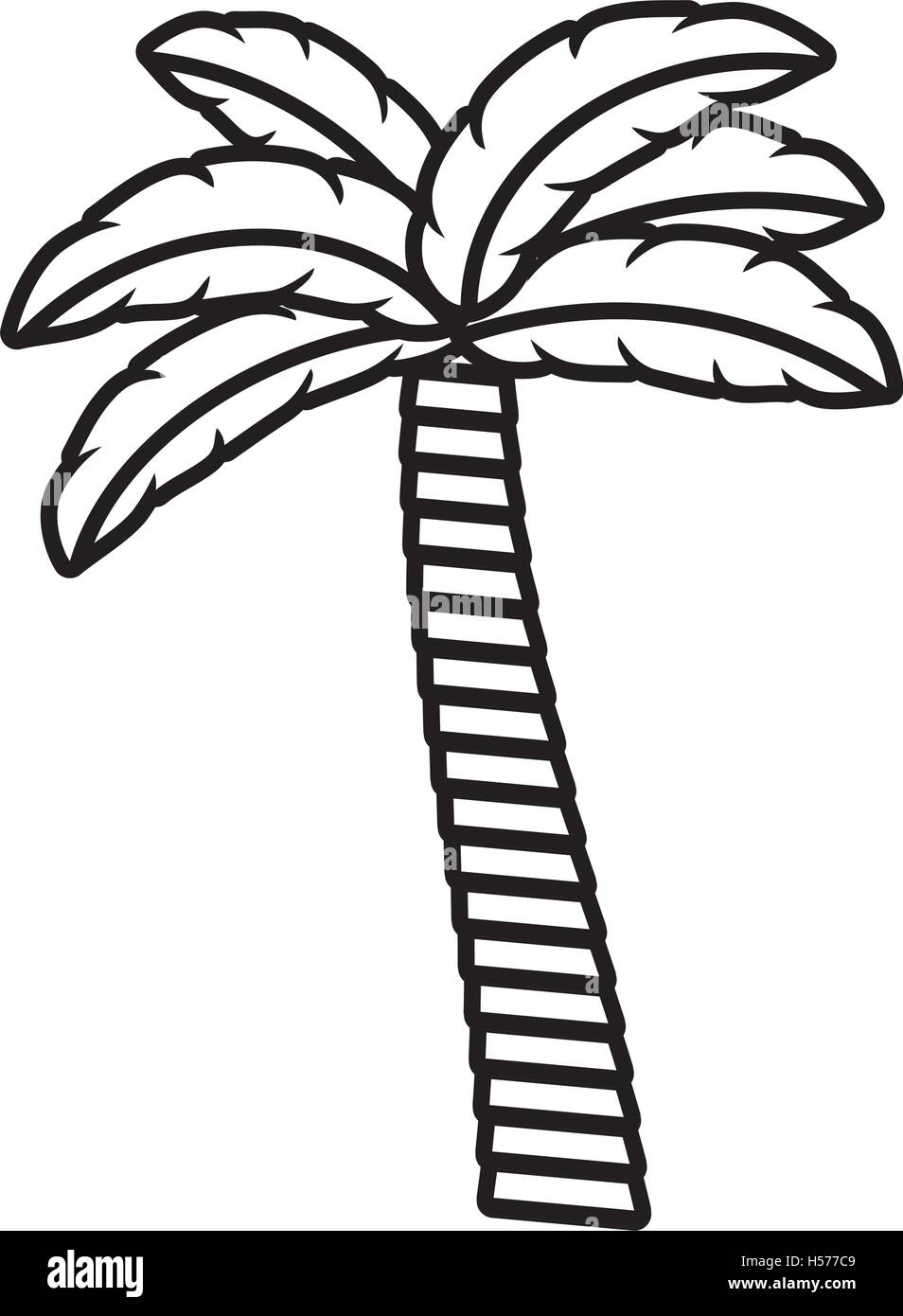 palm tropical tree isolated icon Stock Vector Image & Art - Alamy