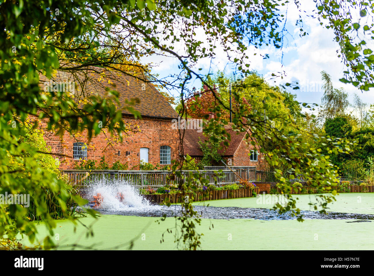 Sarehole Mill, Hall Green, Birmingham, England, well known to J. R. R. Tolkien as a boy Stock Photo