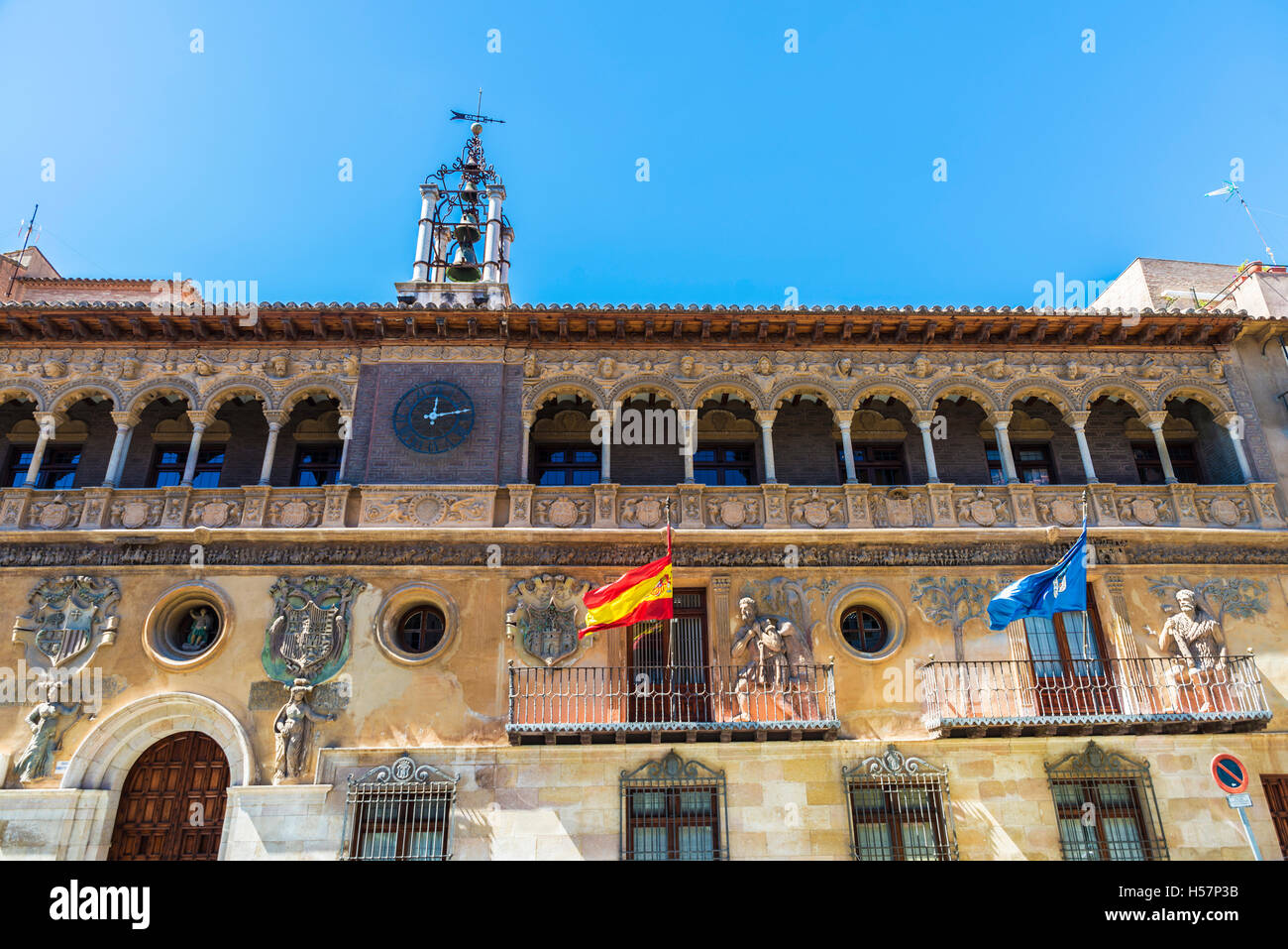 Renaissance-style town hall in Tarazona de Aragon, Saragossa, Spain Stock Photo