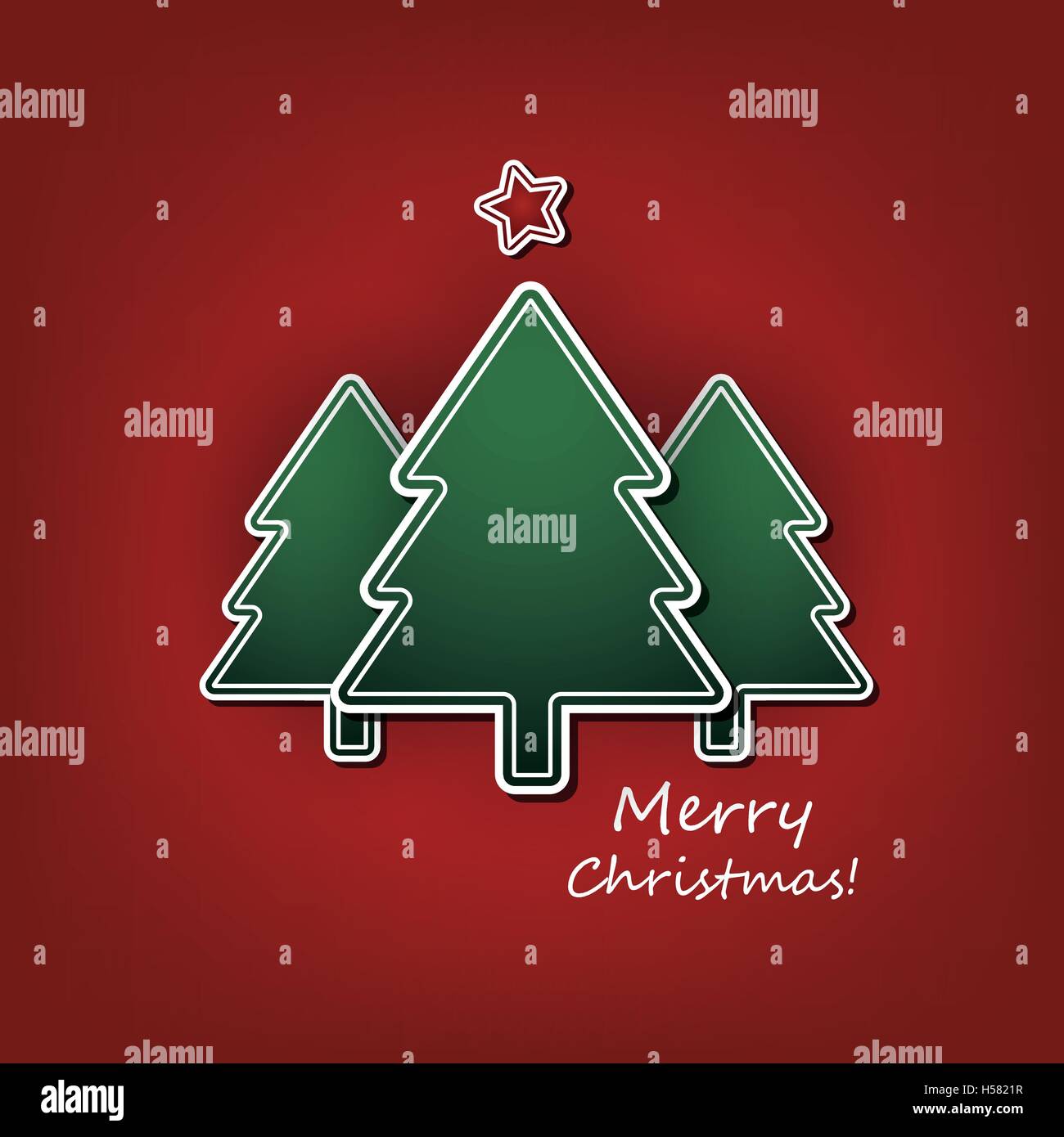 Christmas Flyer or Cover Design With Christmas Tree Stock Vector Image